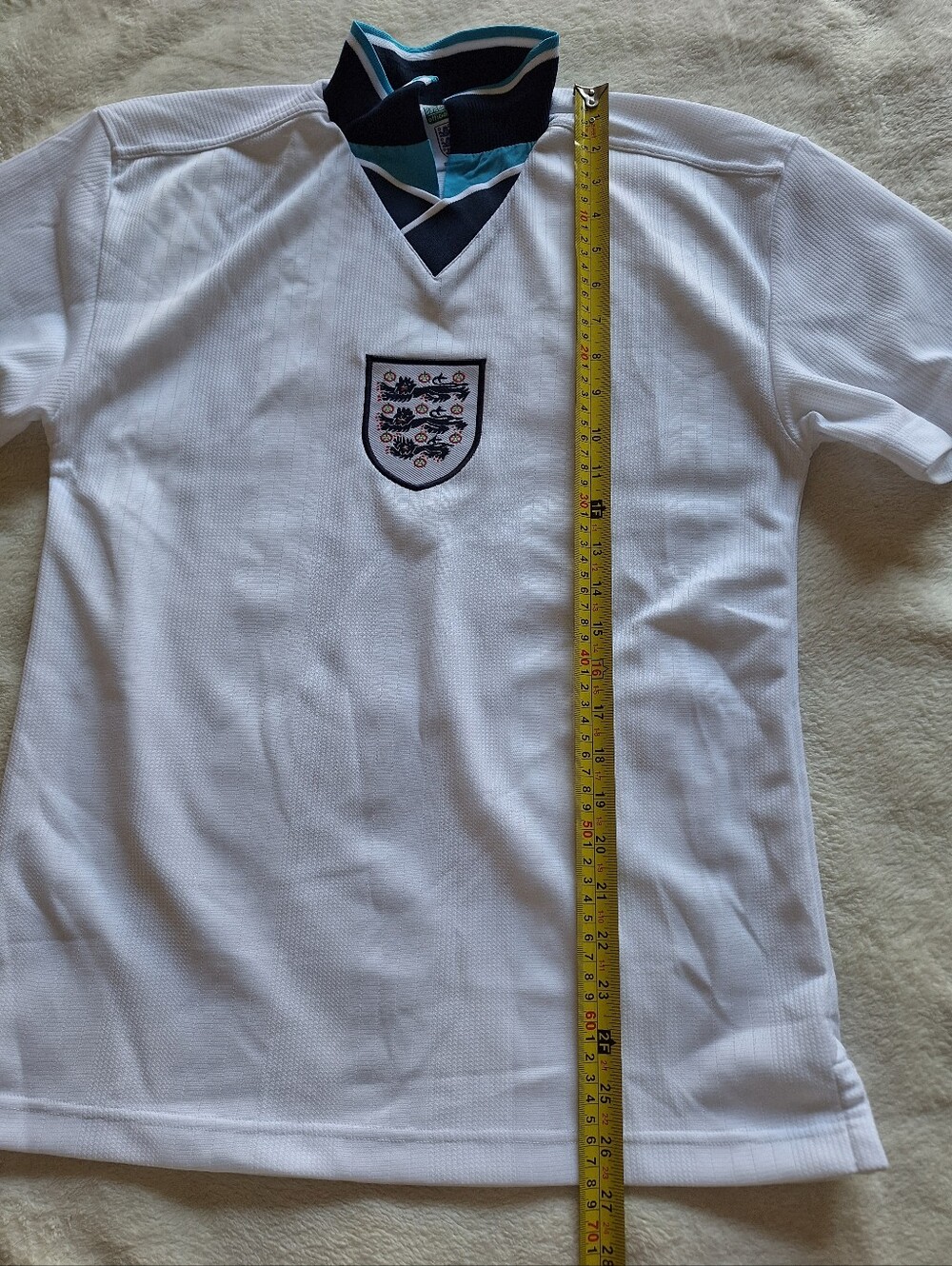 Score Draw England Euro 1996 Home Jersey 2024 Official Retro Release Men's S - Picture 6 of 10